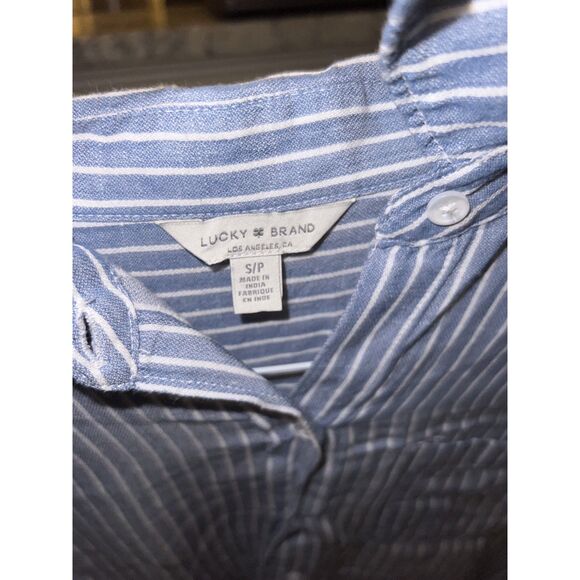lucky brand small womens button up blue - Picture 2 of 3